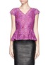 Main View - Click To Enlarge - EMILIO PUCCI - Lace peplum top