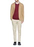 Figure View - Click To Enlarge - PAUL SMITH - Contrast trim Merino wool sweater