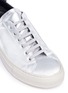Detail View - Click To Enlarge - COMMON PROJECTS - 'Achilles Retro' metallic leather sneakers