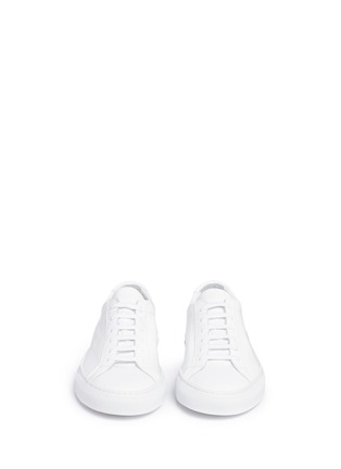 Front View - Click To Enlarge - COMMON PROJECTS - 'Achilles' patent leather sneakers