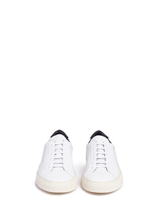 Front View - Click To Enlarge - COMMON PROJECTS - 'Achilles Retro' leather sneakers