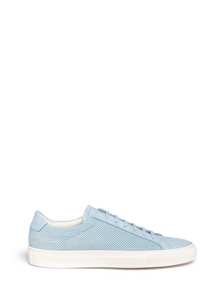 Main View - Click To Enlarge - COMMON PROJECTS - 'Achilles Summer Edition' perforated leather sneakers