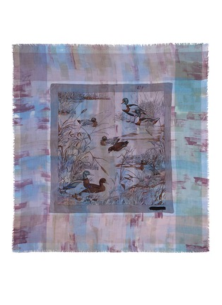 Main View - Click To Enlarge - DIANORA SALVIATI - Vintage duck print cashmere-silk scarf