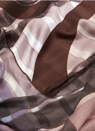 Detail View - Click To Enlarge - DIANORA SALVIATI - Vintage geometric cashmere-silk scarf