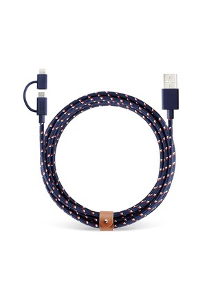 Main View - Click To Enlarge - NATIVE UNION - Belt twinhead Micro-USB to Lightning charging cable – Nautical