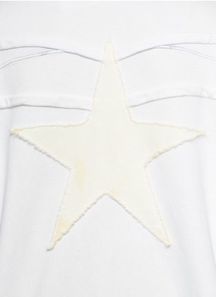 Detail View - Click To Enlarge - FAITH CONNEXION - Star patch bleached zip hoodie