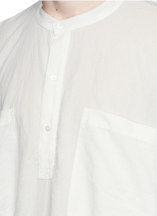 Detail View - Click To Enlarge - FAITH CONNEXION - Dot embroidered oversized cotton shirt
