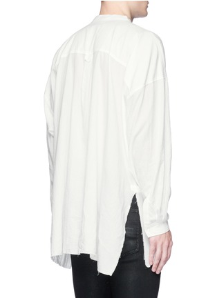 Back View - Click To Enlarge - FAITH CONNEXION - Dot embroidered oversized cotton shirt