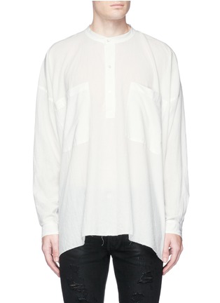 Main View - Click To Enlarge - FAITH CONNEXION - Dot embroidered oversized cotton shirt
