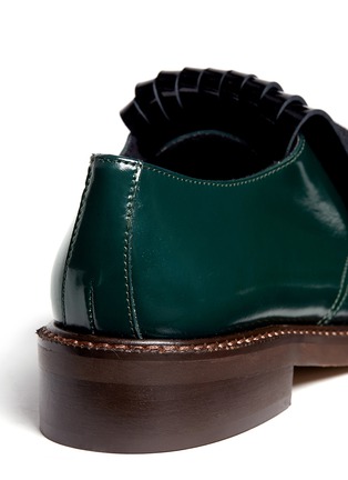 Detail View - Click To Enlarge - MARNI - Tassel detail patent-leather lace-ups
