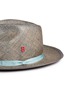 Detail View - Click To Enlarge - MY BOB - 'Fedora Vintage' grosgrain ribbon mélange straw hat