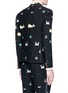 Back View - Click To Enlarge - THOM BROWNE  - Icon embroidered wool fresco blazer