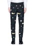 Main View - Click To Enlarge - THOM BROWNE  - Icon embroidered wool fresco pants