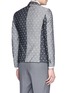 Back View - Click To Enlarge - THOM BROWNE  - Lifesaver and anchor eyelet embroidered blazer