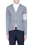 Main View - Click To Enlarge - THOM BROWNE  - Stripe sleeve wool cardigan