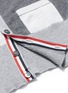 Detail View - Click To Enlarge - THOM BROWNE  - Colourblock stripe sleeve cashmere cardigan