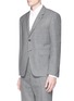 Back View - Click To Enlarge - THOM BROWNE  - Wool hopsack suit