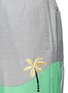 Detail View - Click To Enlarge - THOM BROWNE  - 'Beach Story' embroidered patchwork shorts