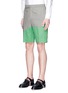 Front View - Click To Enlarge - THOM BROWNE  - 'Beach Story' embroidered patchwork shorts