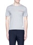 Main View - Click To Enlarge - THOM BROWNE  - Stripe patch pocket T-shirt