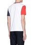Back View - Click To Enlarge - THOM BROWNE  - Colourblock sleeve T-shirt