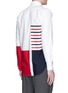 Back View - Click To Enlarge - THOM BROWNE  - Assorted stripe print Oxford shirt