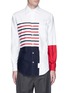 Main View - Click To Enlarge - THOM BROWNE  - Assorted stripe print Oxford shirt