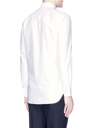 Back View - Click To Enlarge - THOM BROWNE  - 'Hector' appliqué cotton Oxford shirt