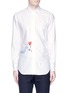 Main View - Click To Enlarge - THOM BROWNE  - 'Hector' appliqué cotton Oxford shirt
