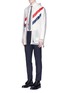 Figure View - Click To Enlarge - THOM BROWNE  - 'Hector' appliqué cotton Oxford shirt