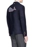 Back View - Click To Enlarge - THOM BROWNE  - Whale embroidered cashmere blazer