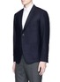 Front View - Click To Enlarge - THOM BROWNE  - Whale embroidered cashmere blazer