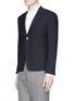 Front View - Click To Enlarge - THOM BROWNE  - Wool hopsack blazer