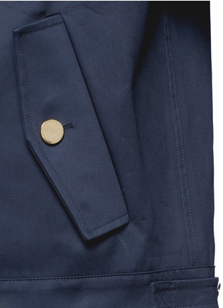 Detail View - Click To Enlarge - THOM BROWNE  - Cotton Mackintosh blouson jacket