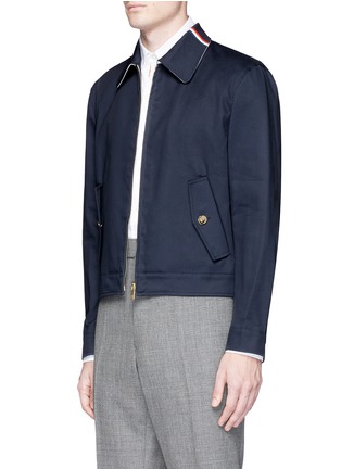 Front View - Click To Enlarge - THOM BROWNE  - Cotton Mackintosh blouson jacket