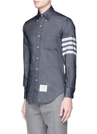 Front View - Click To Enlarge - THOM BROWNE  - Stripe cotton Oxford shirt