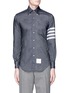 Main View - Click To Enlarge - THOM BROWNE  - Stripe cotton Oxford shirt