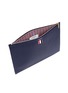 Detail View - Click To Enlarge - THOM BROWNE  - Medium pebble grain leather document holder