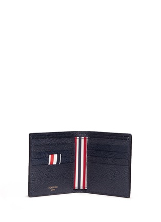 Figure View - Click To Enlarge - THOM BROWNE  - Pebble grain leather bifold wallet