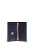 Figure View - Click To Enlarge - THOM BROWNE  - Pebble grain leather passport holder