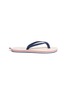 Main View - Click To Enlarge - THOM BROWNE  - Stripe leather flip flops