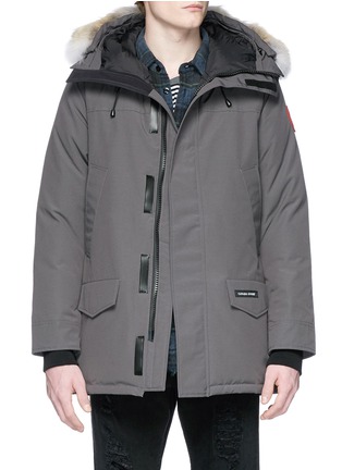 Main View - Click To Enlarge - CANADA GOOSE - 'LANGFORD' FUR TRIM DOWN PADDED PARKA