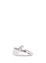 Main View - Click To Enlarge - SOPHIA WEBSTER - Bibi Butterfly Baby' embroidered mirror leather infant flats