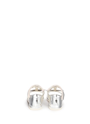 Back View - Click To Enlarge - SOPHIA WEBSTER - 'Flutterby' butterfly mirror leather toddler sandals