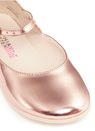 Detail View - Click To Enlarge - SOPHIA WEBSTER - 'Chiara Mini' butterfly leather toddler Mary Jane flats