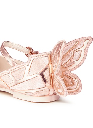Detail View - Click To Enlarge - SOPHIA WEBSTER - 'Chiara Mini' butterfly leather toddler Mary Jane flats
