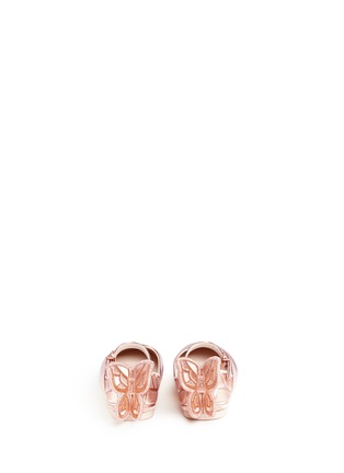 Back View - Click To Enlarge - SOPHIA WEBSTER - 'Chiara Mini' butterfly leather toddler Mary Jane flats