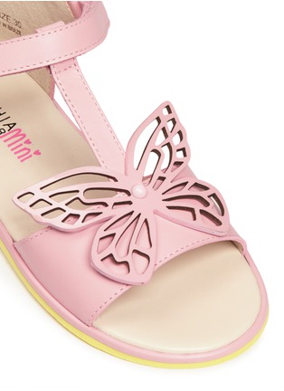 Detail View - Click To Enlarge - SOPHIA WEBSTER - 'Flutterby' butterfly leather toddler sandals
