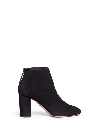 Main View - Click To Enlarge - AQUAZZURA - 'Downtown 85' suede ankle boots