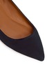 Detail View - Click To Enlarge - AQUAZZURA - 'Forever Marilyn' tassel bow cutout suede flats